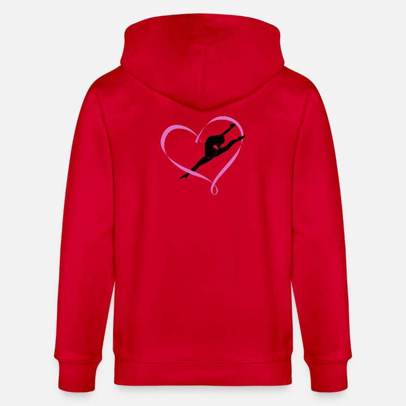 Danser - Veste à capuche bio CULTIVATOR Stanley/Stella Unisexe - rouge