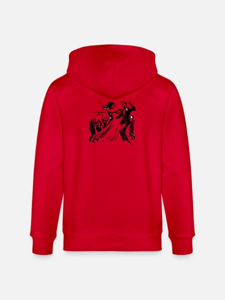 Couple de mariés - Veste à capuche bio CULTIVATOR Stanley/Stella Unisexe - rouge