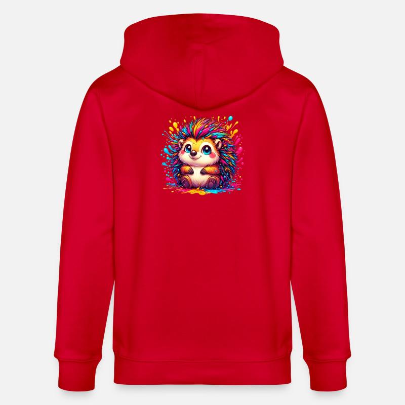 Hérisson - Veste à capuche bio CULTIVATOR Stanley/Stella Unisexe - rouge