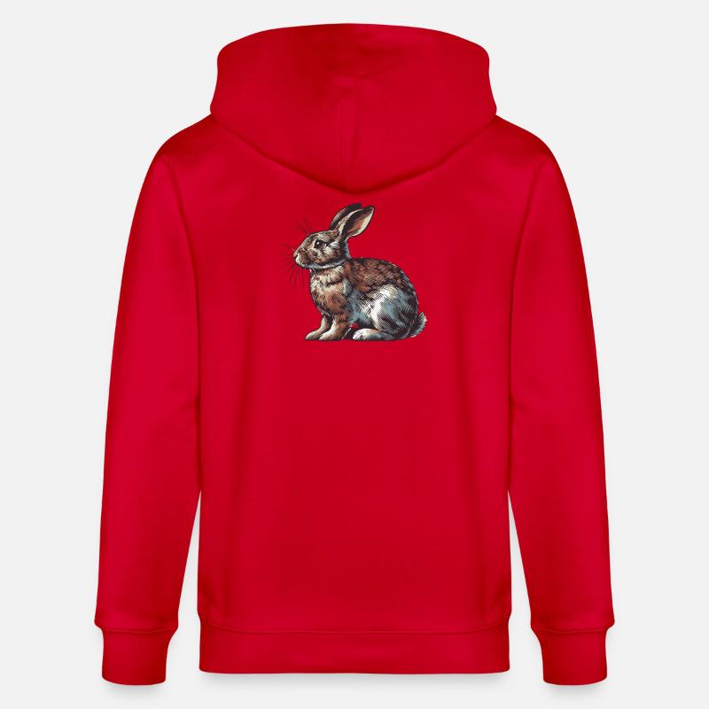 Hase - Stanley/Stella Unisex Bio-Kapuzenjacke CULTIVATOR  - Rot