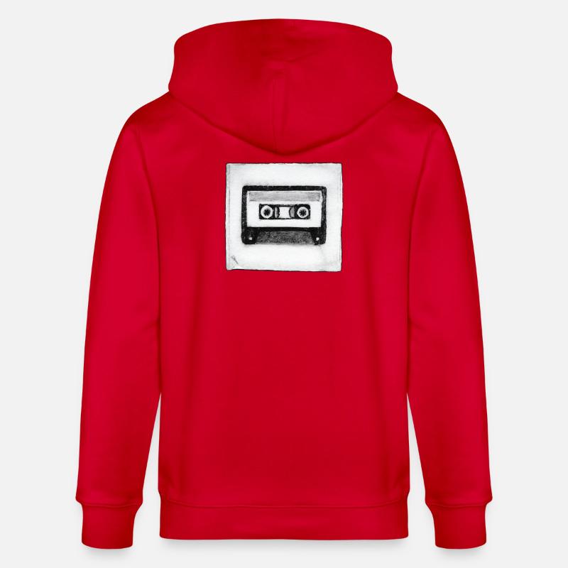 Cassette - œuvres sculptées à la main - Veste à capuche bio CULTIVATOR Stanley/Stella Unisexe - rouge