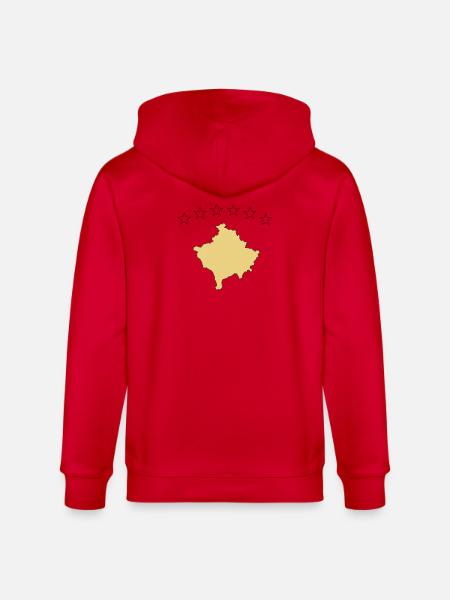 kosovo - Stanley/Stella Unisex Bio-Kapuzenjacke CULTIVATOR - Rot