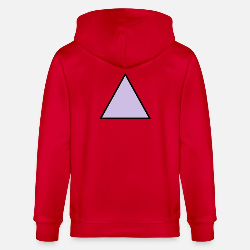 hipster triangle dreieck form - Stanley/Stella Unisex Bio-Kapuzenjacke CULTIVATOR  - Rot