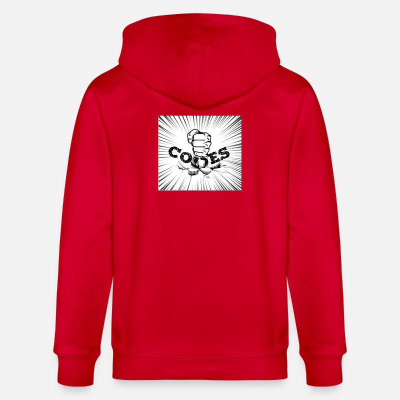 CRACK-CODES - Stanley/Stella Unisex Bio-Kapuzenjacke CULTIVATOR  - Rot