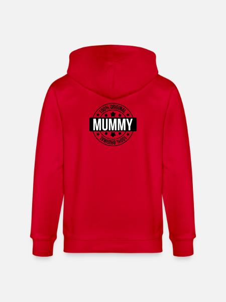 Best Mom - Mother's Day - Stanley/Stella CULTIVATOR Unisex Organic Hooded Jacket - red