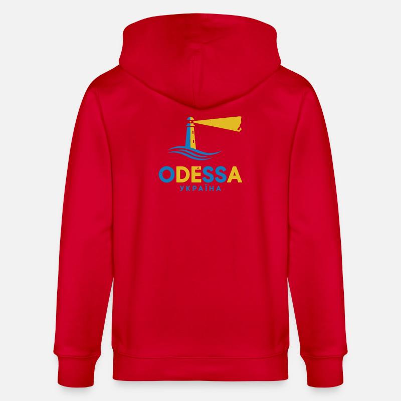 Phare d’Odessa Scène de Nuit Tee - Veste à capuche bio CULTIVATOR Stanley/Stella Unisexe - rouge