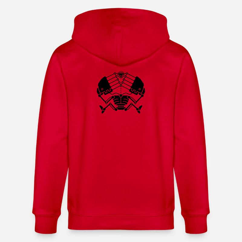 3rd Eye Robotics - version noire - Veste à capuche bio CULTIVATOR Stanley/Stella Unisexe - rouge