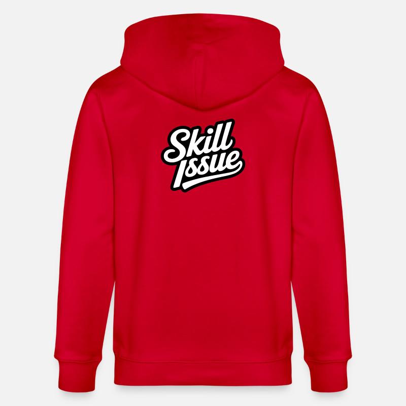 Skill-Problem - Lustige Gen Alpha Memes - Stanley/Stella Unisex Bio-Kapuzenjacke CULTIVATOR  - Rot
