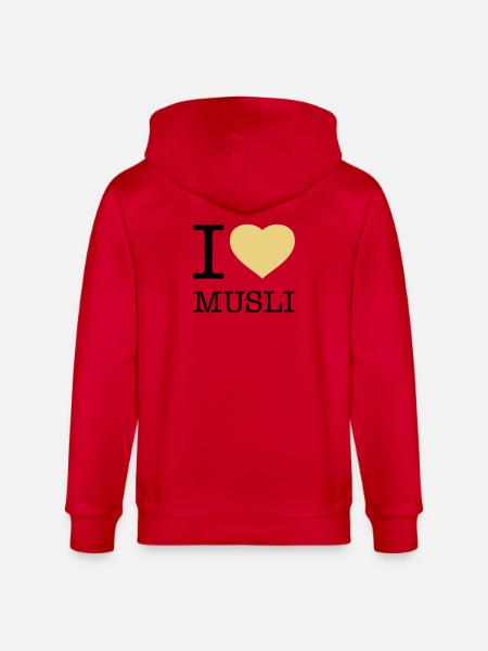 J’AIME MUESLI Muesli - Veste à capuche bio CULTIVATOR Stanley/Stella Unisexe - rouge