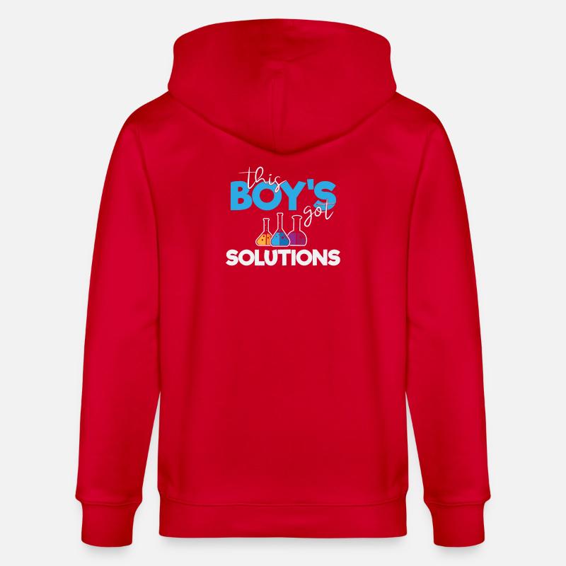 Ce garçon a des solutions - Veste à capuche bio CULTIVATOR Stanley/Stella Unisexe - rouge
