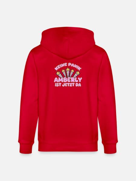 Amberly as a woman's name - Stanley/Stella CULTIVATOR  Unisex Organic Hooded Jacket - red