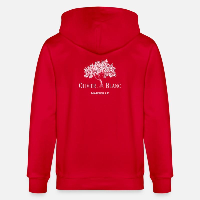 Olivier_Blanc_Marseille élégance et raffinement  - Veste à capuche bio CULTIVATOR Stanley/Stella Unisexe - rouge