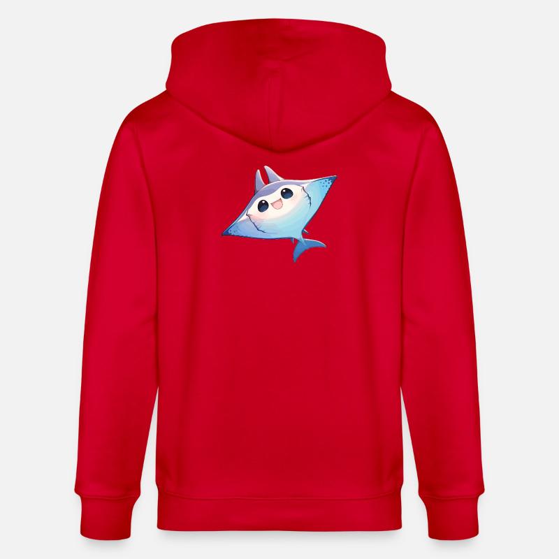 Rays Manta Rays - Stanley/Stella CULTIVATOR  Unisex Organic Hooded Jacket - red