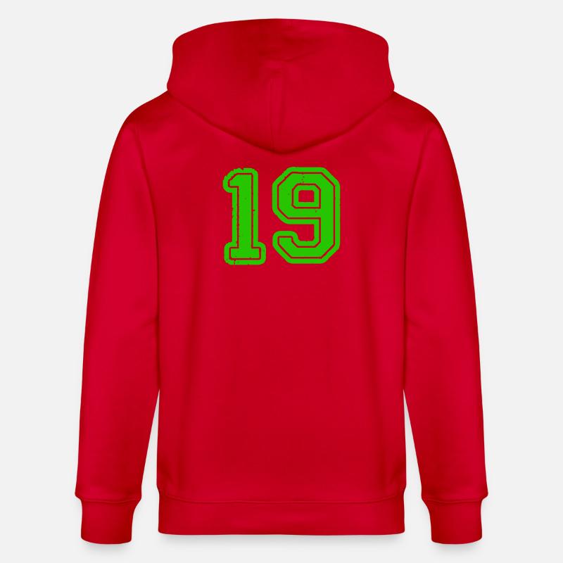 19- - Veste à capuche bio CULTIVATOR Stanley/Stella Unisexe - rouge