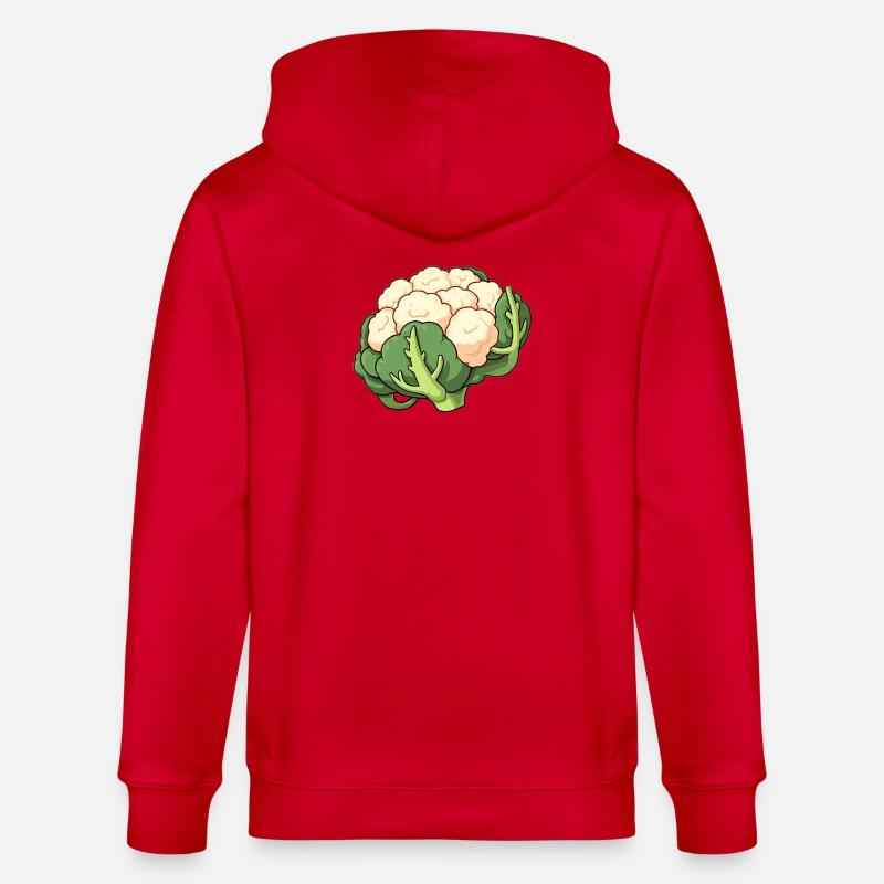 chou-fleur - Veste à capuche bio CULTIVATOR Stanley/Stella Unisexe - rouge