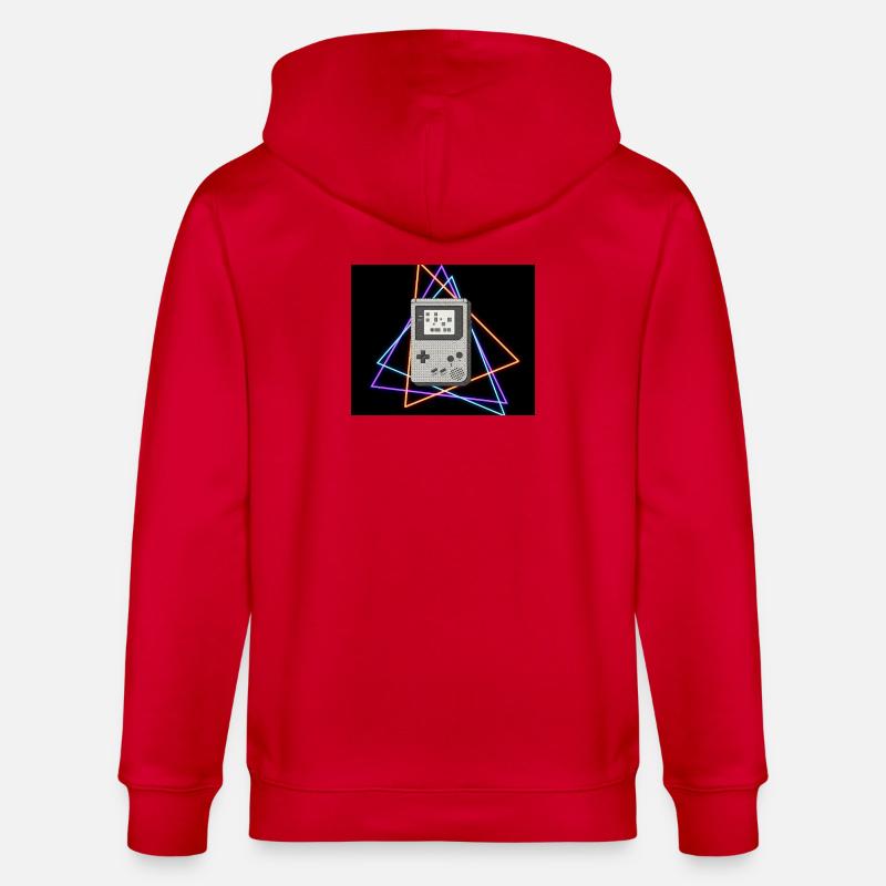 Console de jeu rétro Neon - Veste à capuche bio CULTIVATOR Stanley/Stella Unisexe - rouge