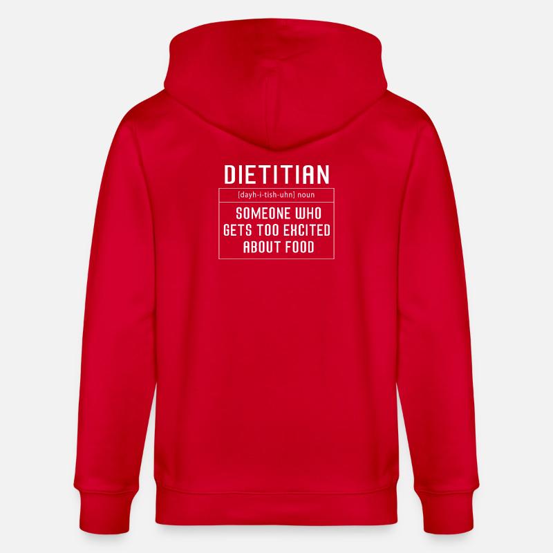 Diät Diätassistent Definition - Stanley/Stella Unisex Bio-Kapuzenjacke CULTIVATOR  - Rot