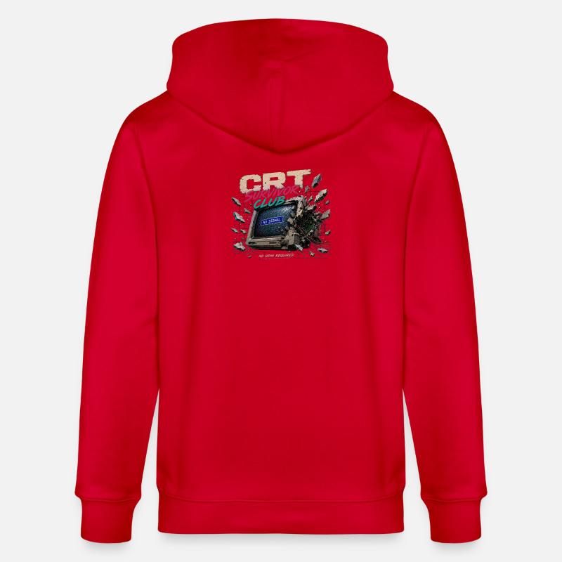 No_HDMI_required - Veste à capuche bio CULTIVATOR Stanley/Stella Unisexe - rouge