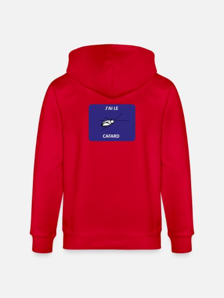 I'm feeling downhill - Stanley/Stella CULTIVATOR Unisex Organic Hooded Jacket - red