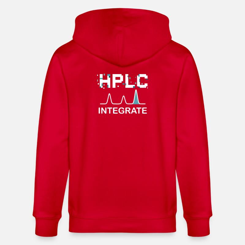 HPLC Integrate Performance Liquid Chromatography - Stanley/Stella Unisex Bio-Kapuzenjacke CULTIVATOR  - Rot