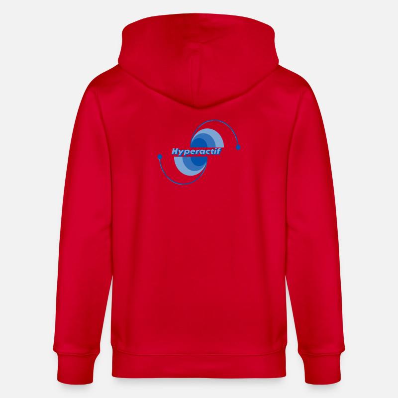 Hyperactif  - Veste à capuche bio CULTIVATOR Stanley/Stella Unisexe - rouge
