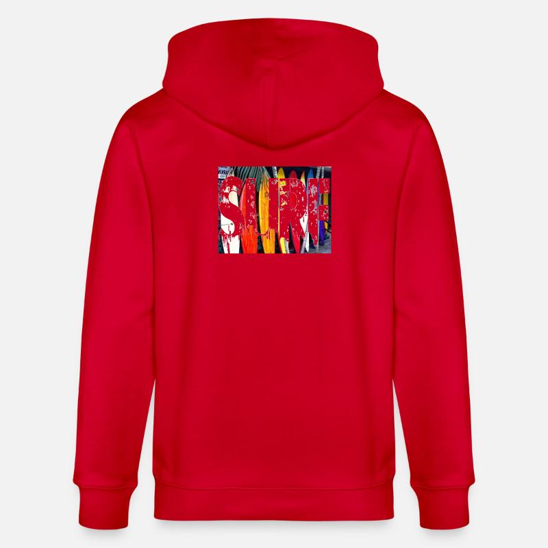 SURF - Veste à capuche bio CULTIVATOR Stanley/Stella Unisexe - rouge