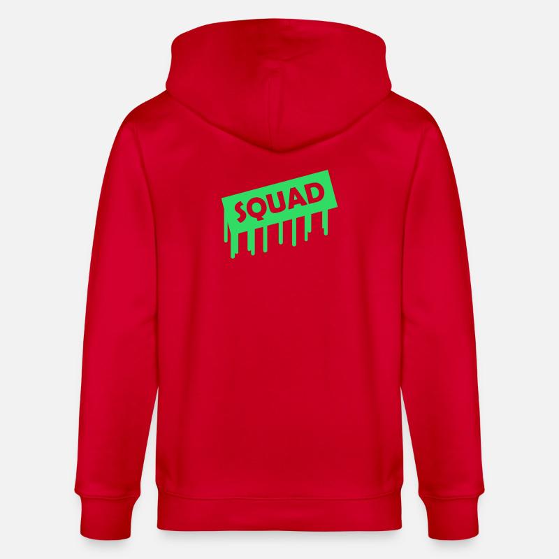 Squad - Stanley/Stella CULTIVATOR  Unisex Organic Hooded Jacket - red