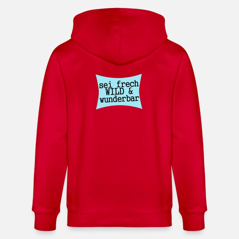 sei frech wild & wunderbar - Stanley/Stella Unisex Bio-Kapuzenjacke CULTIVATOR - Rot