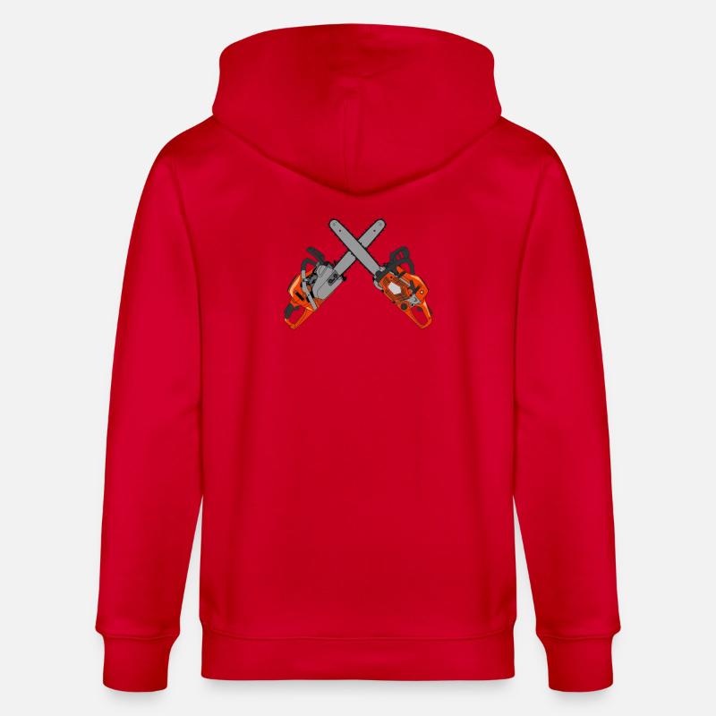 Tronçonneuse - Veste à capuche bio CULTIVATOR Stanley/Stella Unisexe - rouge