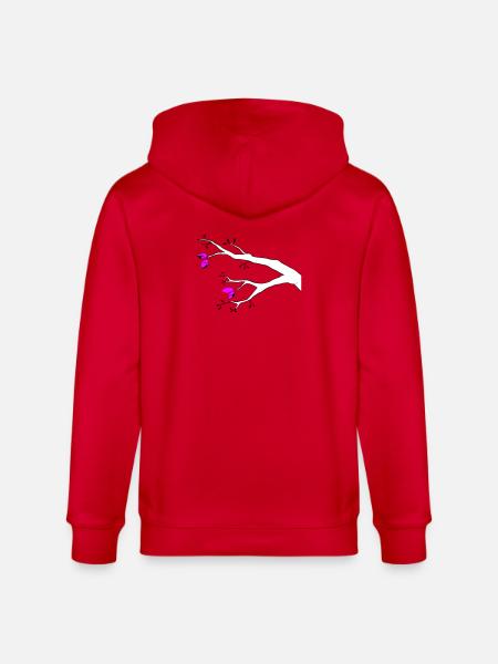 Knospen - Stanley/Stella Unisex Bio-Kapuzenjacke CULTIVATOR - Rot