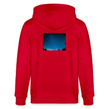 Voie Lactée - Veste à capuche bio CULTIVATOR Stanley/Stella Unisexe - rouge - Dos - Anna (173cm)