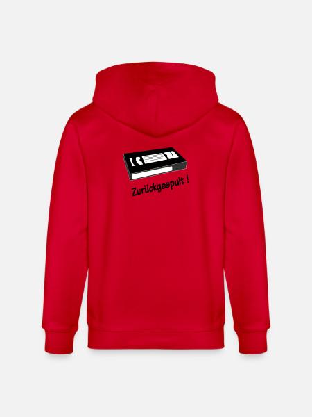 Rewound - Stanley/Stella CULTIVATOR  Unisex Organic Hooded Jacket - red