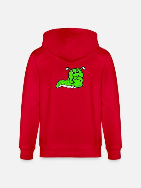 Chenille Ver Timide Amicale Curieux - Veste à capuche bio CULTIVATOR Stanley/Stella Unisexe - rouge