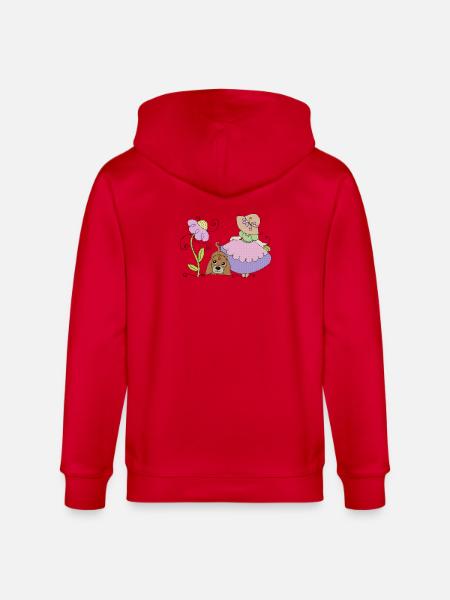 Maedchen_mit_Hund - Veste à capuche bio CULTIVATOR Stanley/Stella Unisexe - rouge