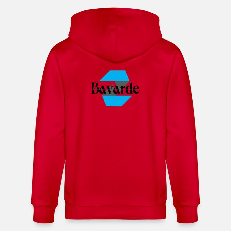 Logo bavarde - Veste à capuche bio CULTIVATOR Stanley/Stella Unisexe - rouge