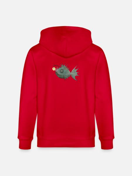 Anglerfisch - Stanley/Stella Unisex Bio-Kapuzenjacke CULTIVATOR  - Rot