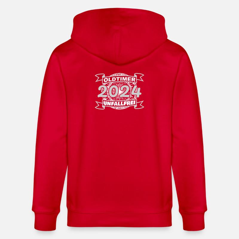 Oldtimer 2024 - Stanley/Stella Unisex Bio-Kapuzenjacke CULTIVATOR  - Rot