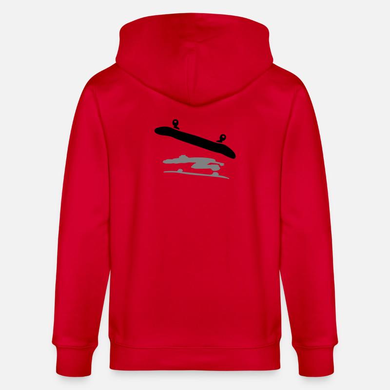 Skateboard - Stanley/Stella CULTIVATOR  Unisex Organic Hooded Jacket - red