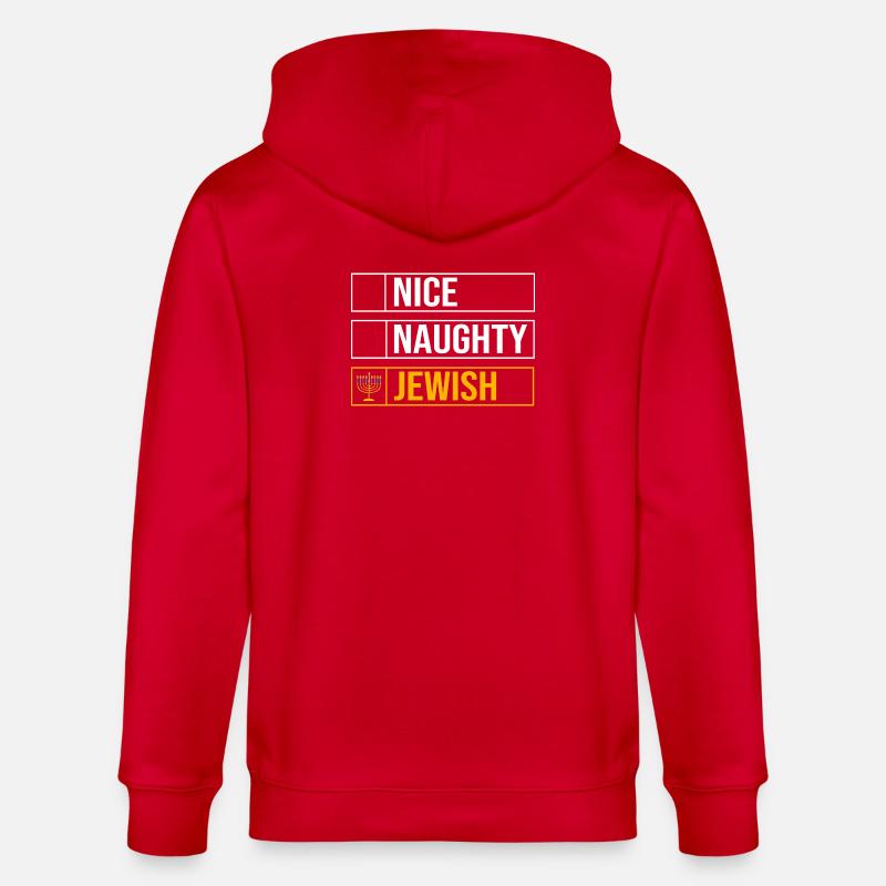 Hanoukka Hanoukka Hanoukka - Veste à capuche bio CULTIVATOR Stanley/Stella Unisexe - rouge