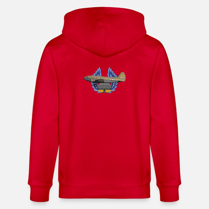 C-46 Commando - Veste à capuche bio CULTIVATOR Stanley/Stella Unisexe - rouge