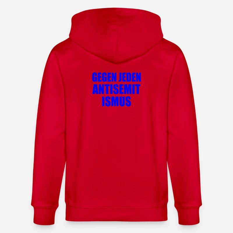 Gegen jeden antisemitismus - Stanley/Stella Unisex Bio-Kapuzenjacke CULTIVATOR  - Rot