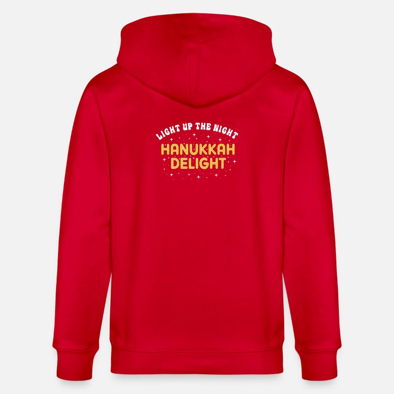 Hanoukka Hanoukka Hanoucca - Veste à capuche bio CULTIVATOR Stanley/Stella Unisexe - rouge