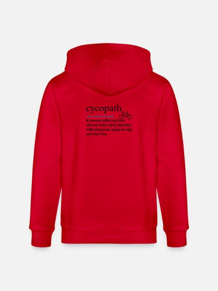 Noun Path Phonetic Print - Stanley/Stella CULTIVATOR Unisex Organic Hooded Jacket - red