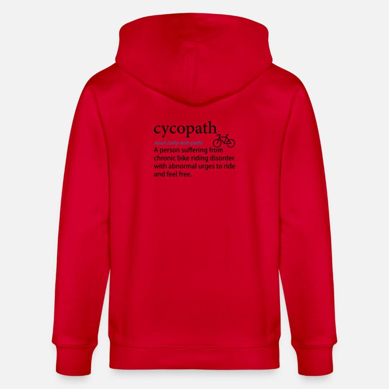 Noun Path phonetischer Druck - Stanley/Stella Unisex Bio-Kapuzenjacke CULTIVATOR  - Rot