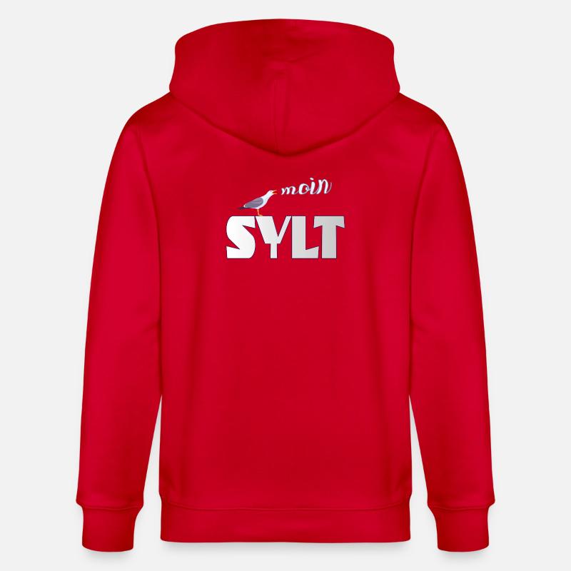 Sylt Möwe & Moin Design - Stanley/Stella Unisex Bio-Kapuzenjacke CULTIVATOR - Rot