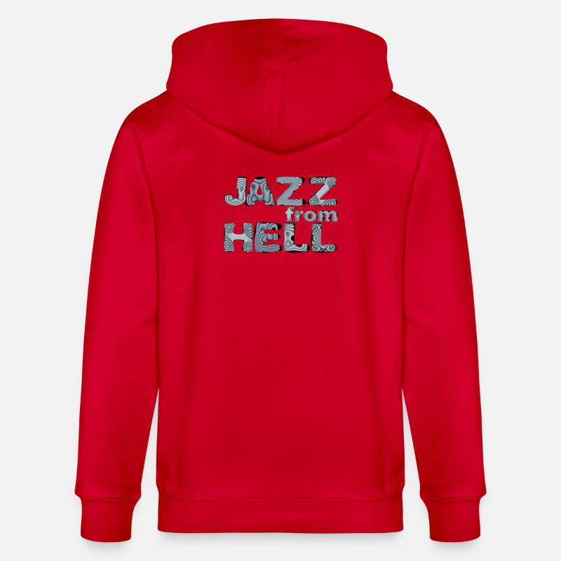 Jazz from Hell: Psychedelic Glyphs - Stanley/Stella Unisex Bio-Kapuzenjacke CULTIVATOR  - Rot