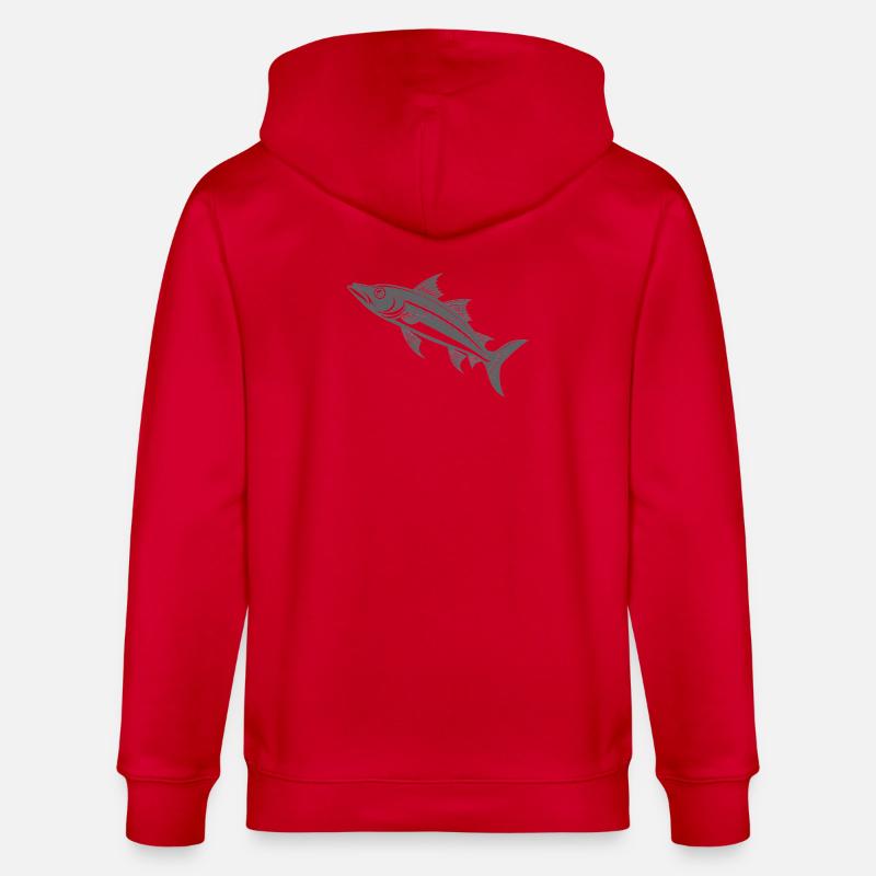 Barracuda - Stanley/Stella CULTIVATOR  Unisex Organic Hooded Jacket - red
