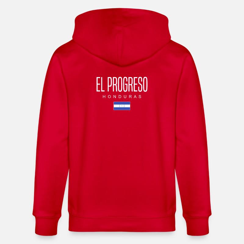 El Progreso Honduras Honduriens - Veste à capuche bio CULTIVATOR Stanley/Stella Unisexe - rouge