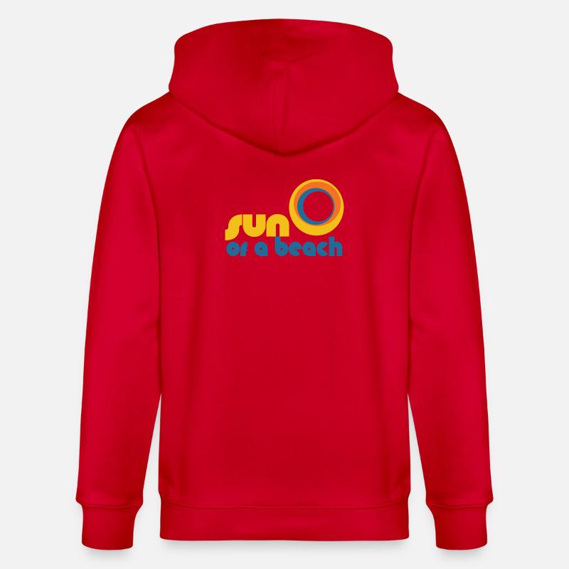 Sonne eines Strandes - Stanley/Stella Unisex Bio-Kapuzenjacke CULTIVATOR  - Rot