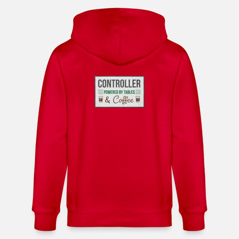 Controller Powered by Tables & Coffee - Stanley/Stella Unisex Bio-Kapuzenjacke CULTIVATOR  - Rot